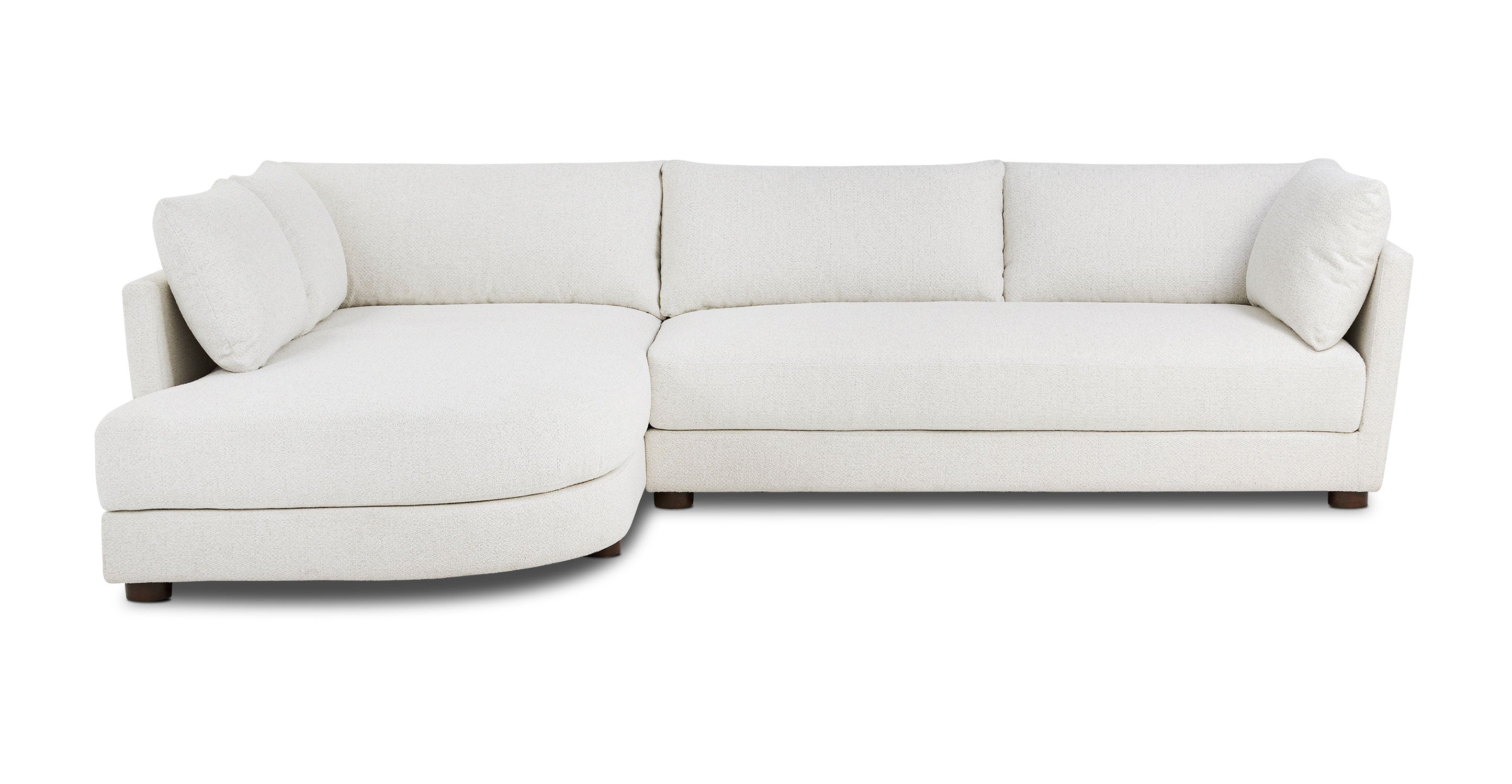 Pertuis 122 Left-Facing Bumper Sectional Sofa
