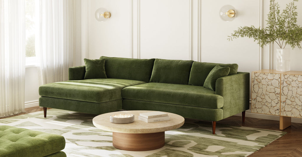 Lucerne Left-Facing Sectional with Extra-Wide Chaise