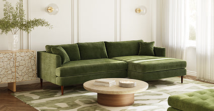Lucerne Right-Facing Sectional with Extra-Wide Chaise