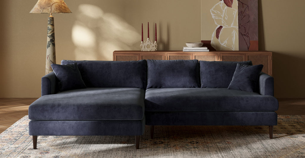 Lucerne Left-Facing Sectional with Extra-Wide Chaise