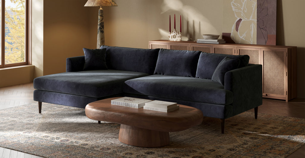 Lucerne Left-Facing Sectional with Extra-Wide Chaise