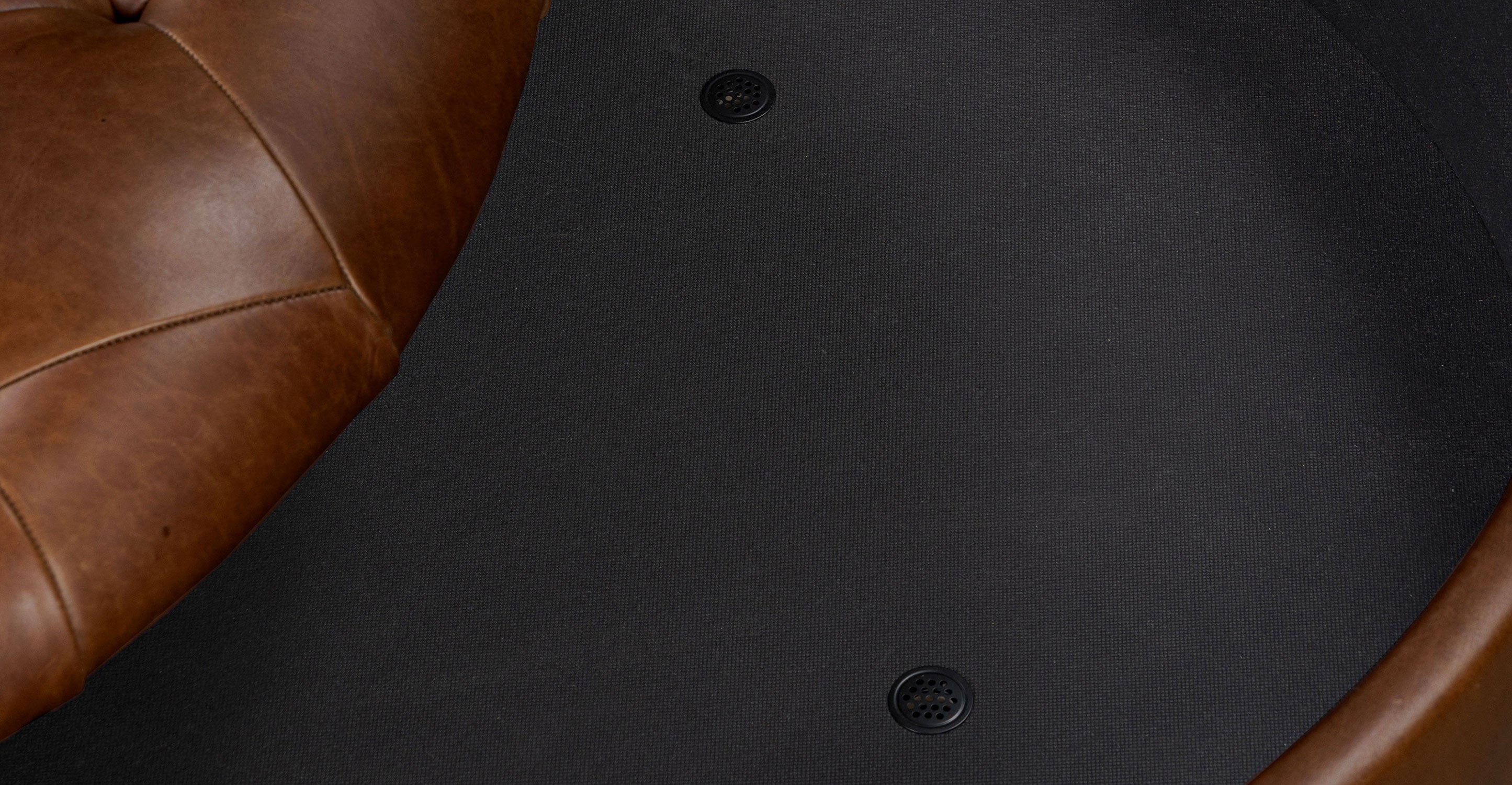 Zahra Leather Storage Ottoman