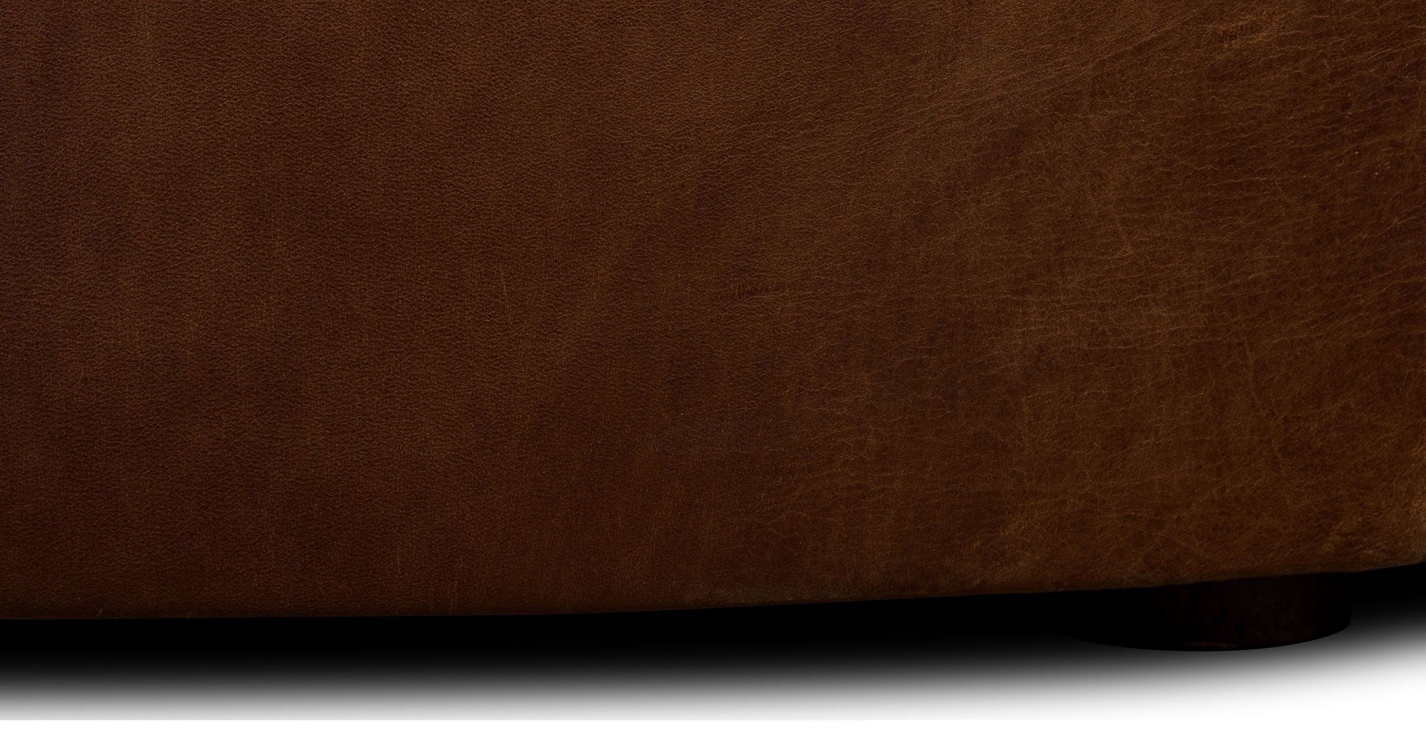 Zahra Leather Storage Ottoman