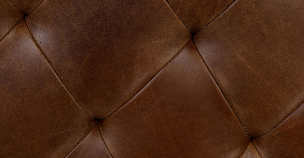 Zahra Leather Storage Ottoman