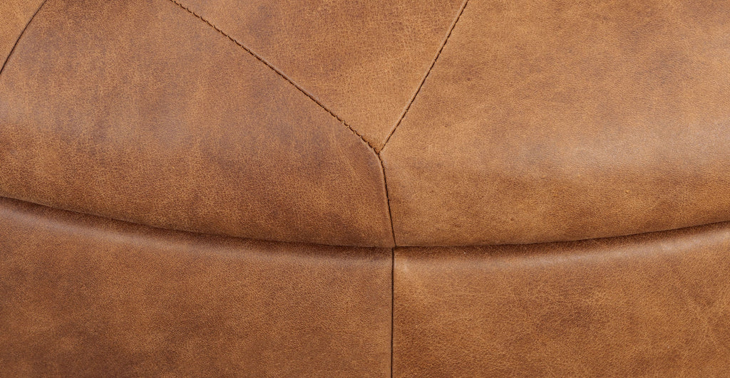 Zahra Leather Storage Ottoman