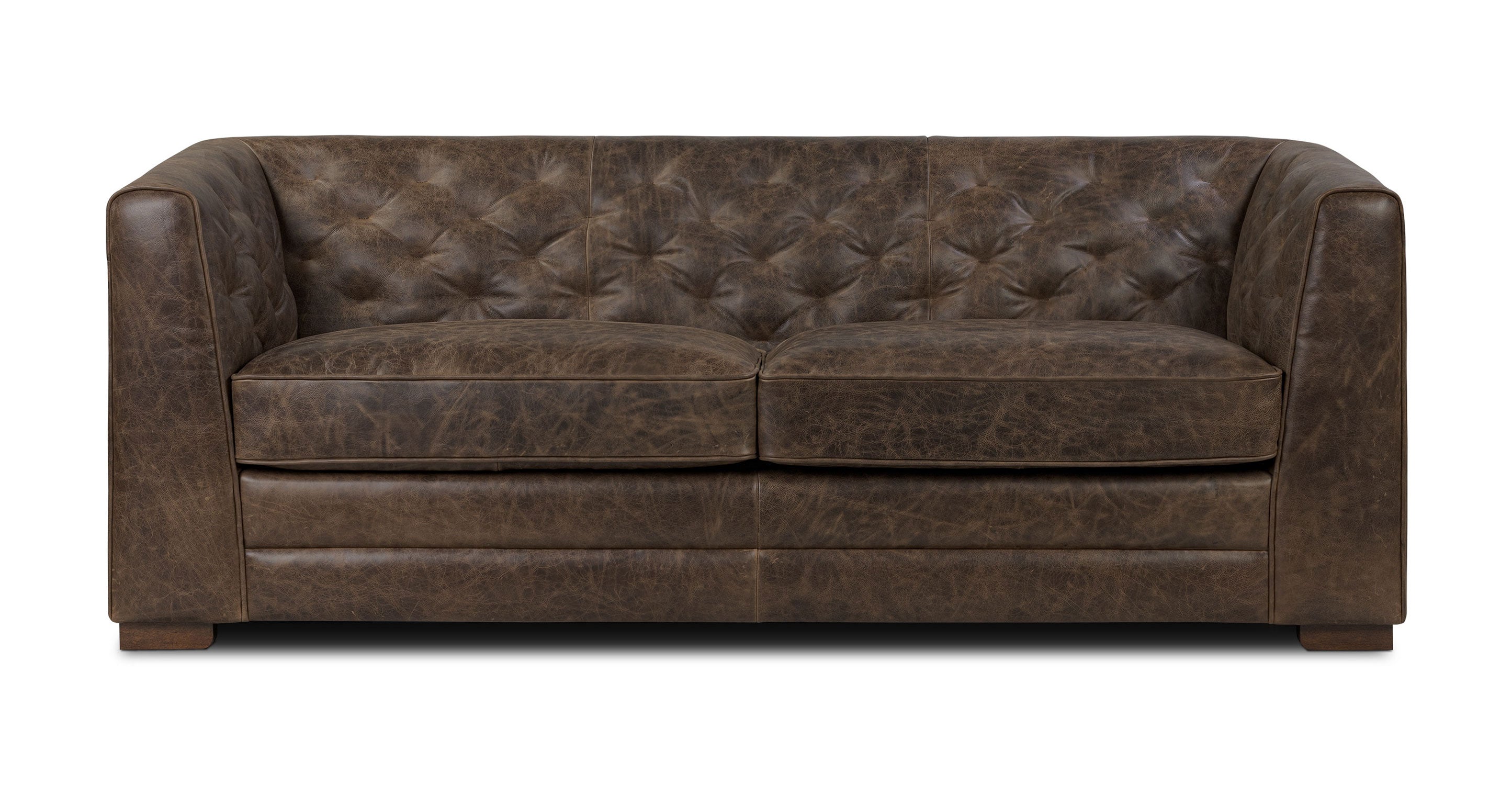 Essex 86 Leather Pull-Out Convertible Sleeper Sofa