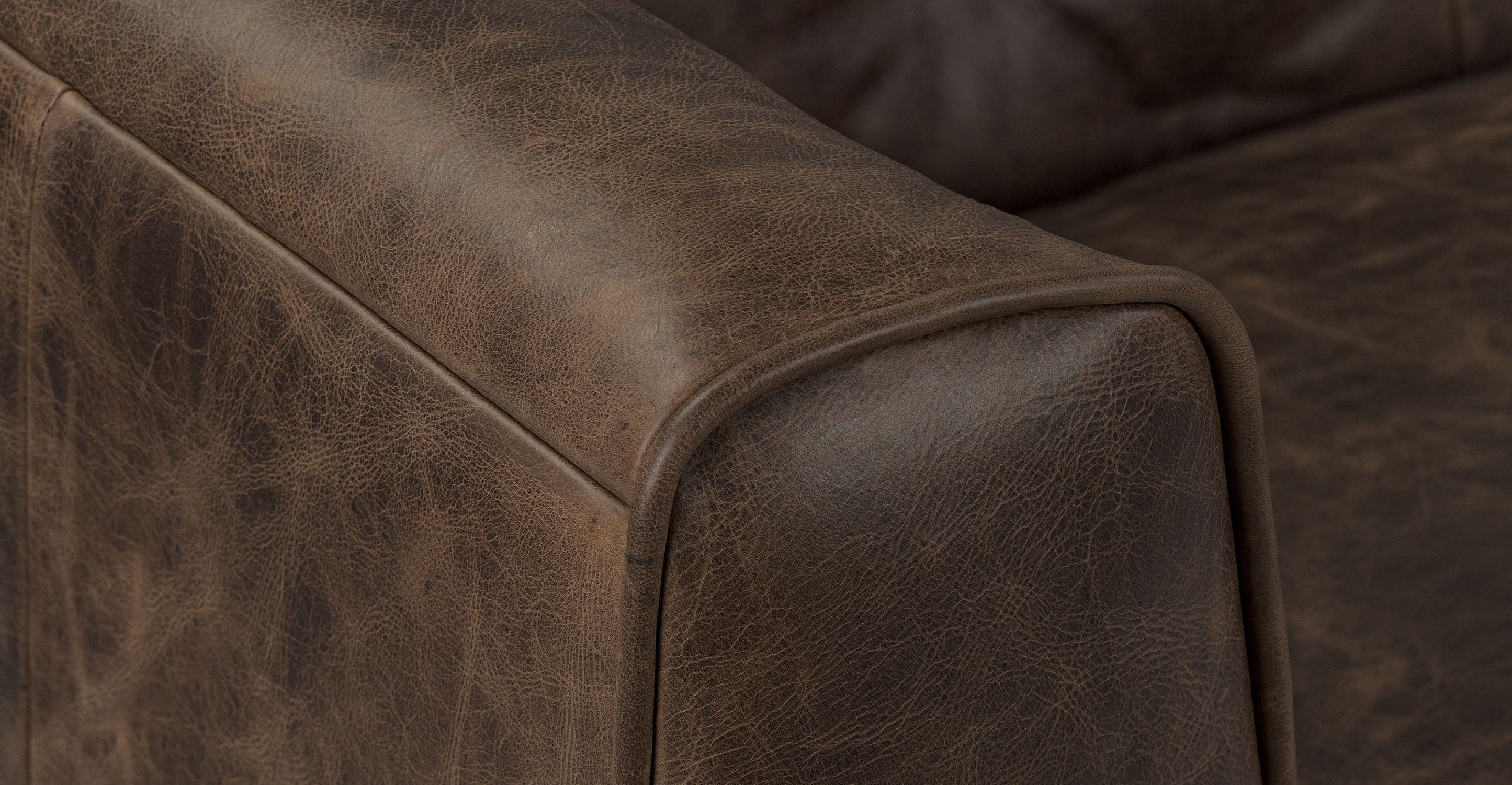 Essex 86 Leather Pull-Out Convertible Sleeper Sofa