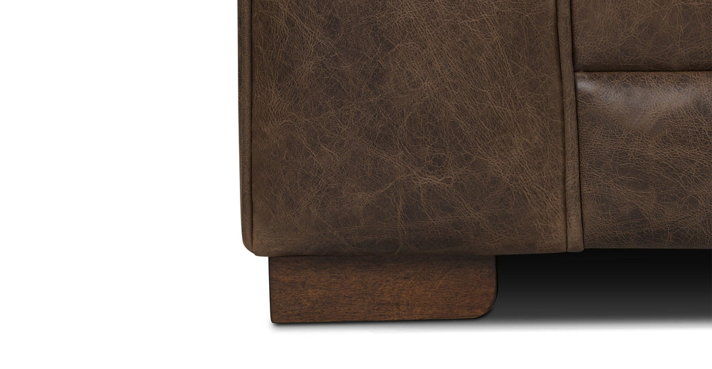 Essex 86 Leather Pull-Out Convertible Sleeper Sofa