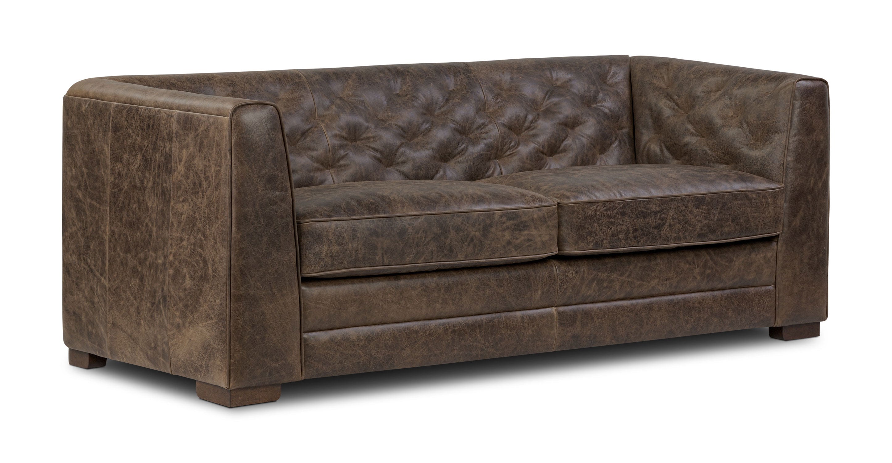 Essex 86 Leather Pull-Out Convertible Sleeper Sofa