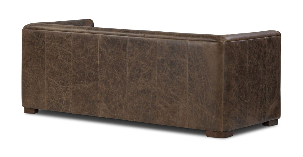 Essex 86 Leather Pull-Out Convertible Sleeper Sofa