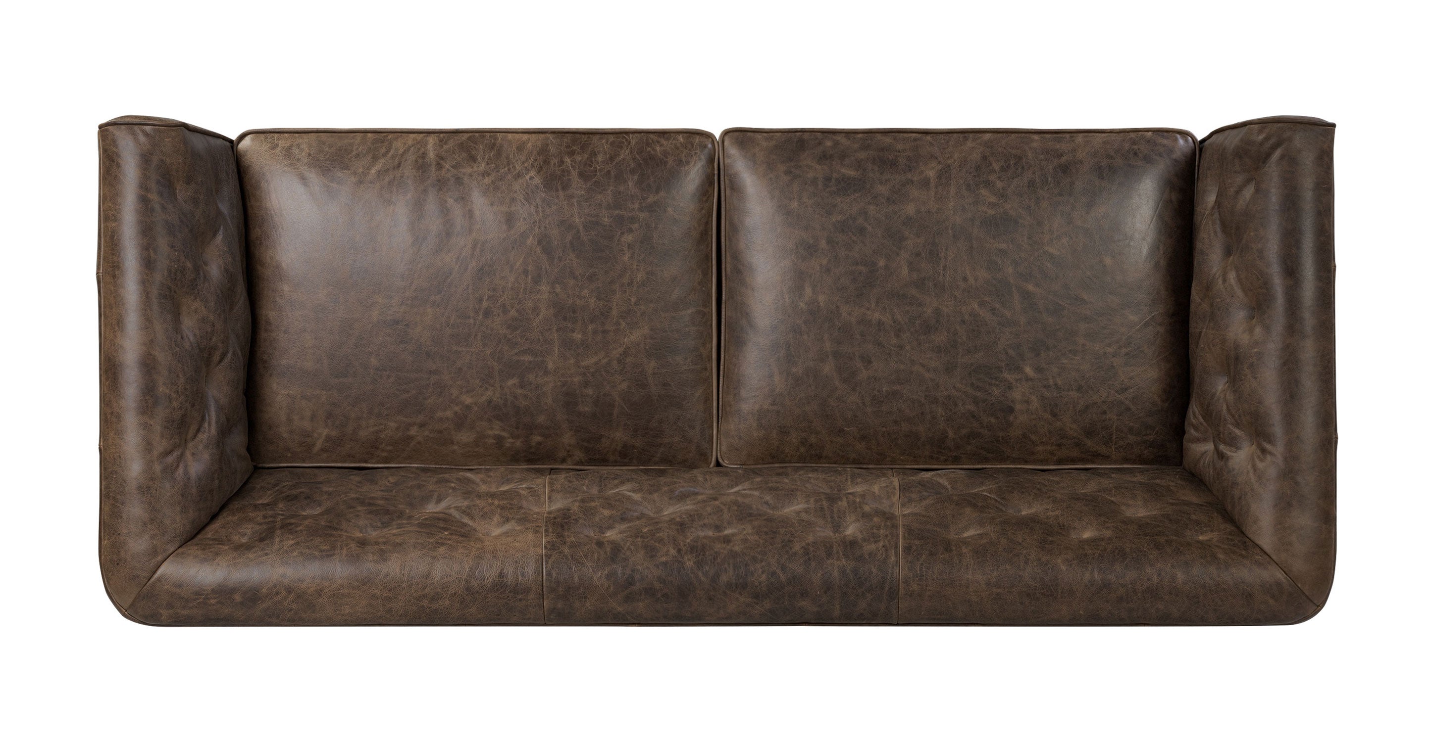 Essex 86 Leather Pull-Out Convertible Sleeper Sofa