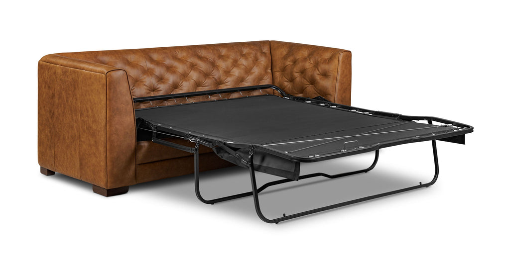 Essex 86 Leather Pull-Out Convertible Sleeper Sofa