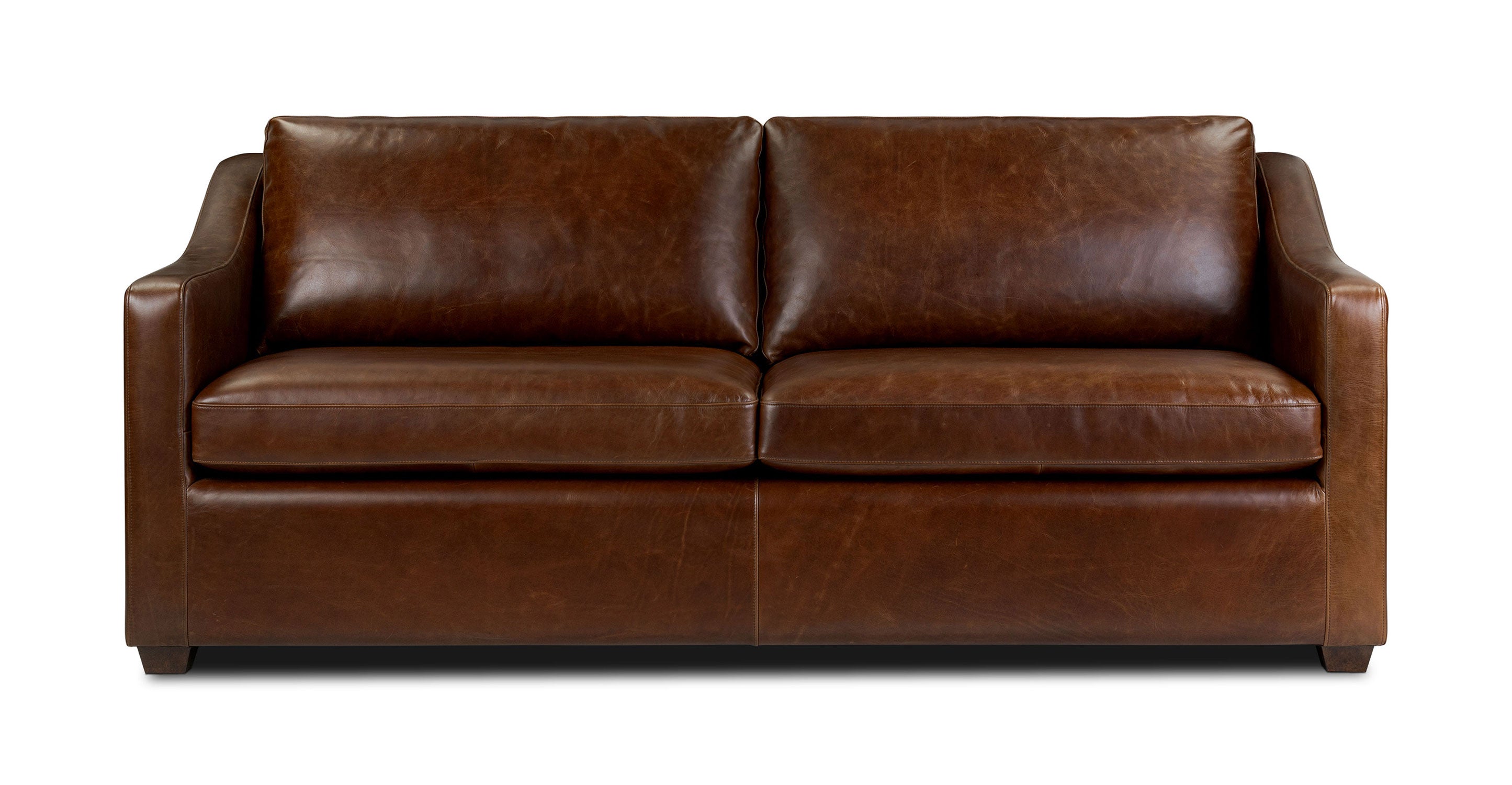 Biltmore Leather Pull-Out Convertible Sleeper Sofa