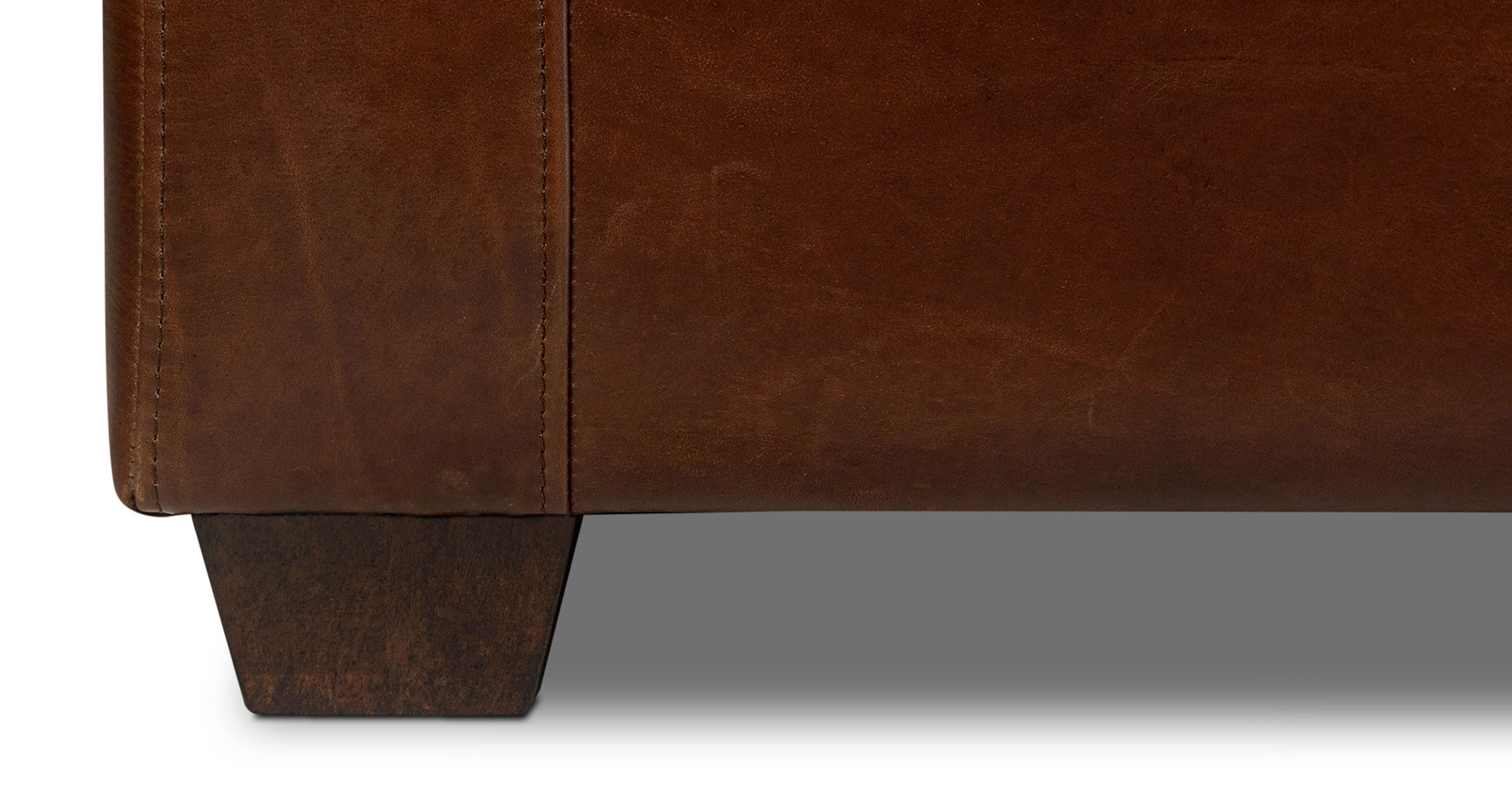 Biltmore Leather Pull-Out Convertible Sleeper Sofa