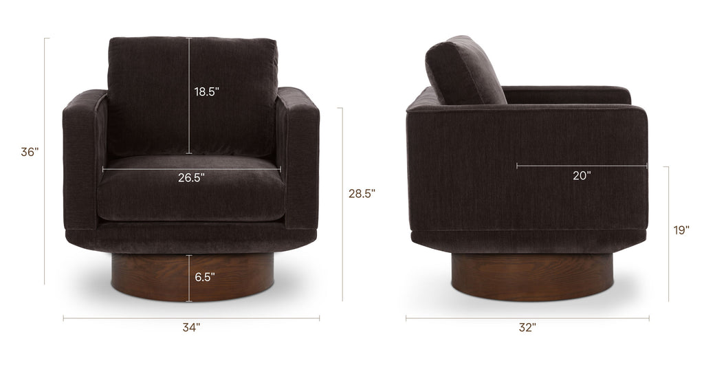 Nera Swivel Lounge Chair