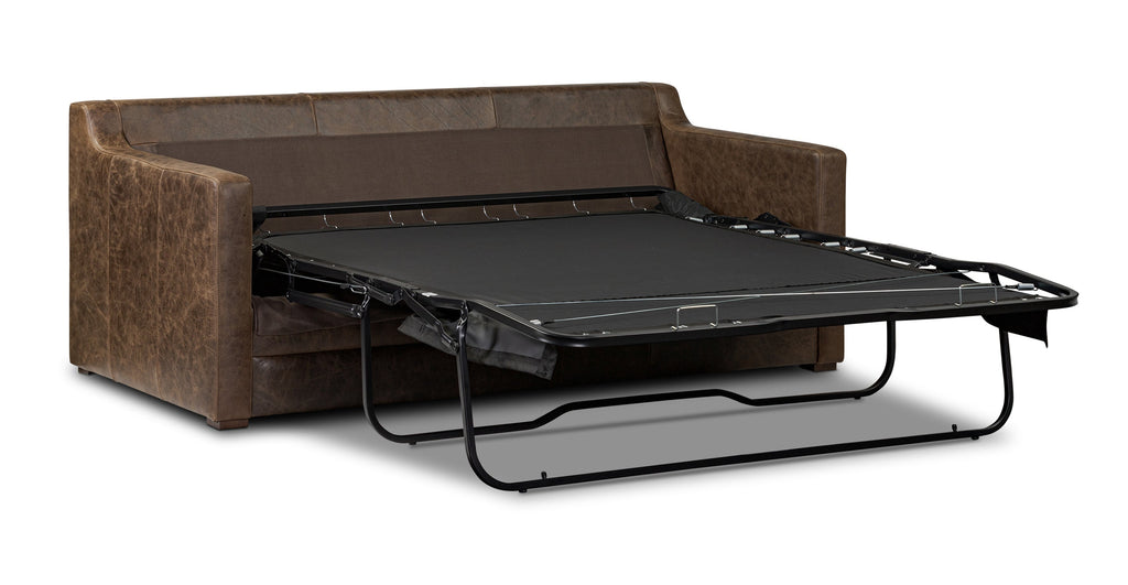 Sorrento Leather Pull-Out Convertible Sleeper Sofa