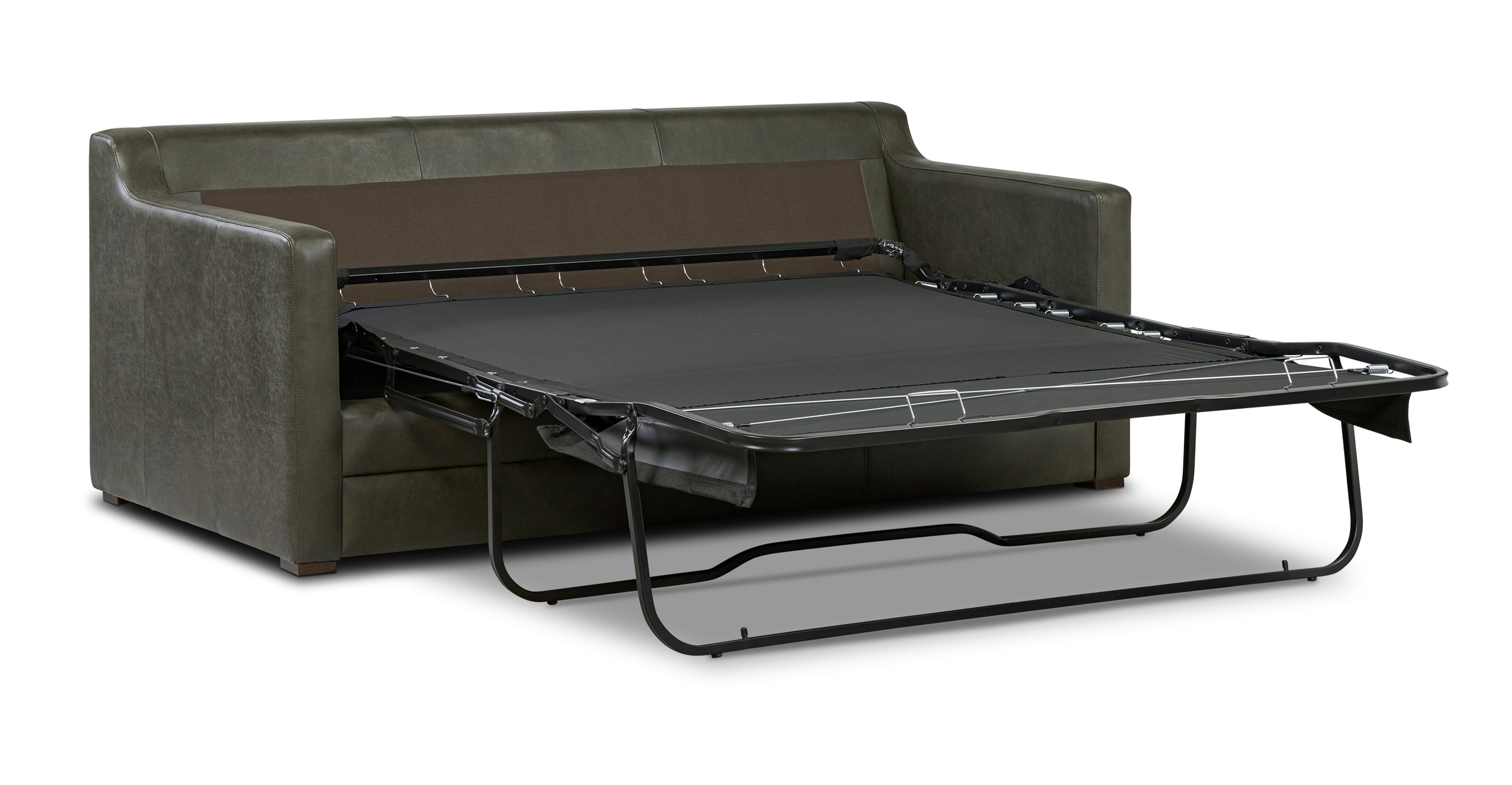 Sorrento Leather Pull-Out Convertible Sleeper Sofa