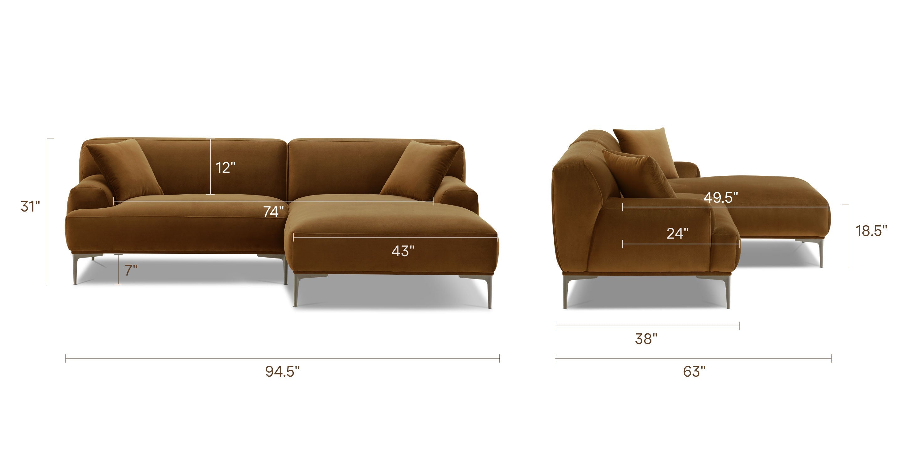 Mineta Right-Facing Sectional