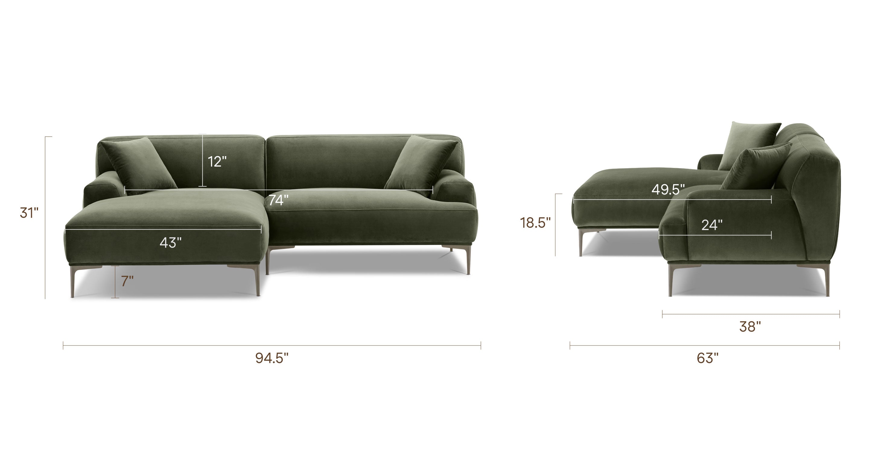 Mineta Left-Facing Sectional