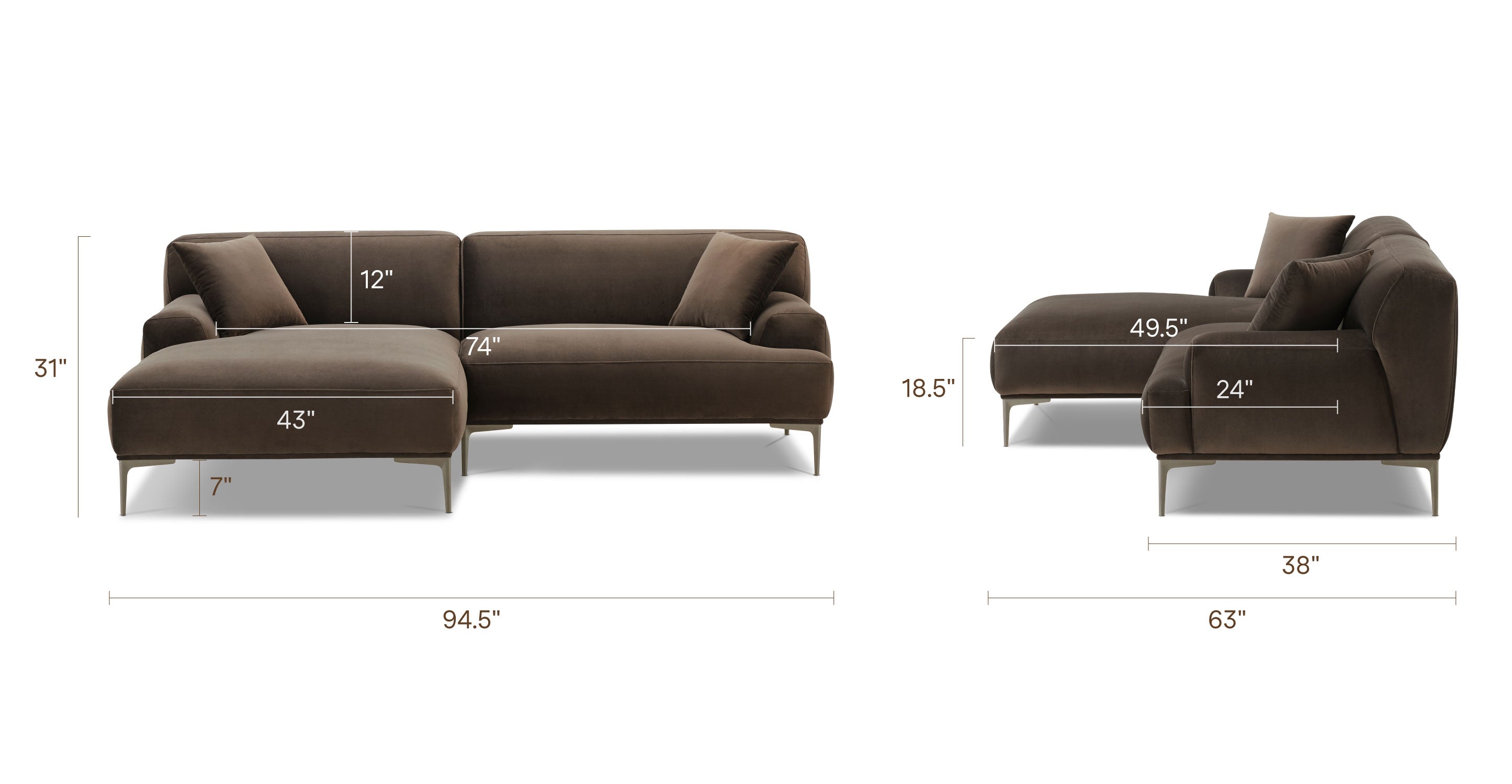 Mineta Left-Facing Sectional