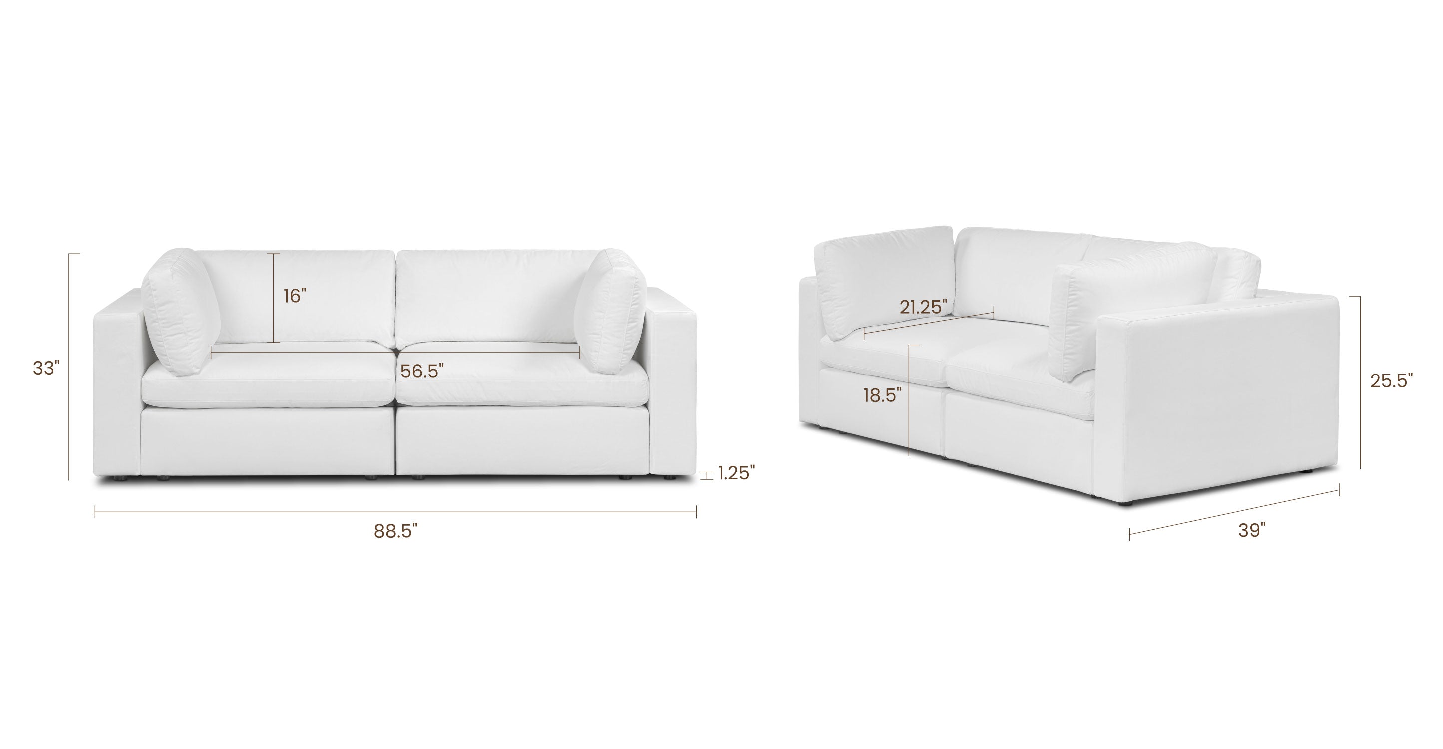 2-Seat Vari Modular Sofa