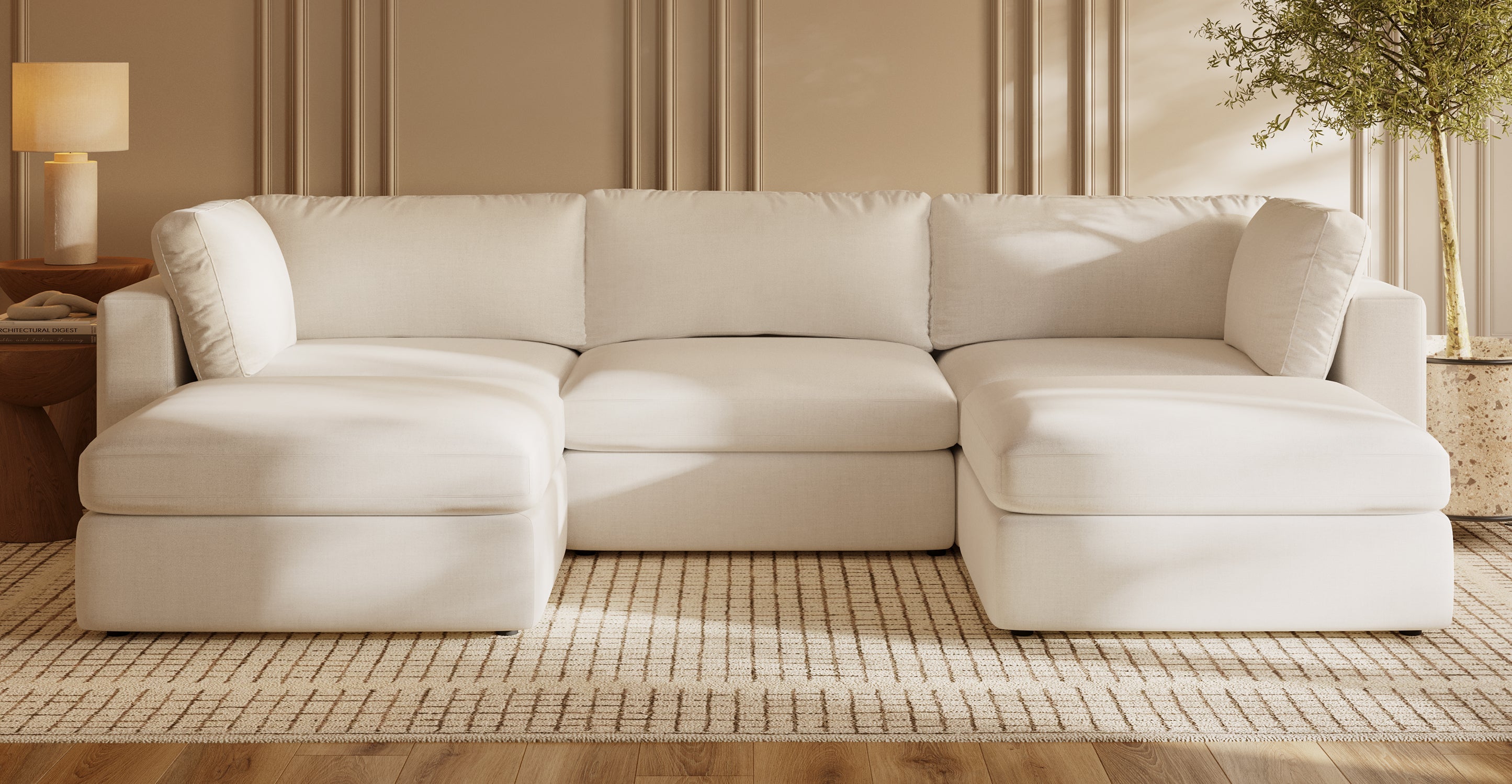 5-Seat Vari Modular Double Chaise Sectional