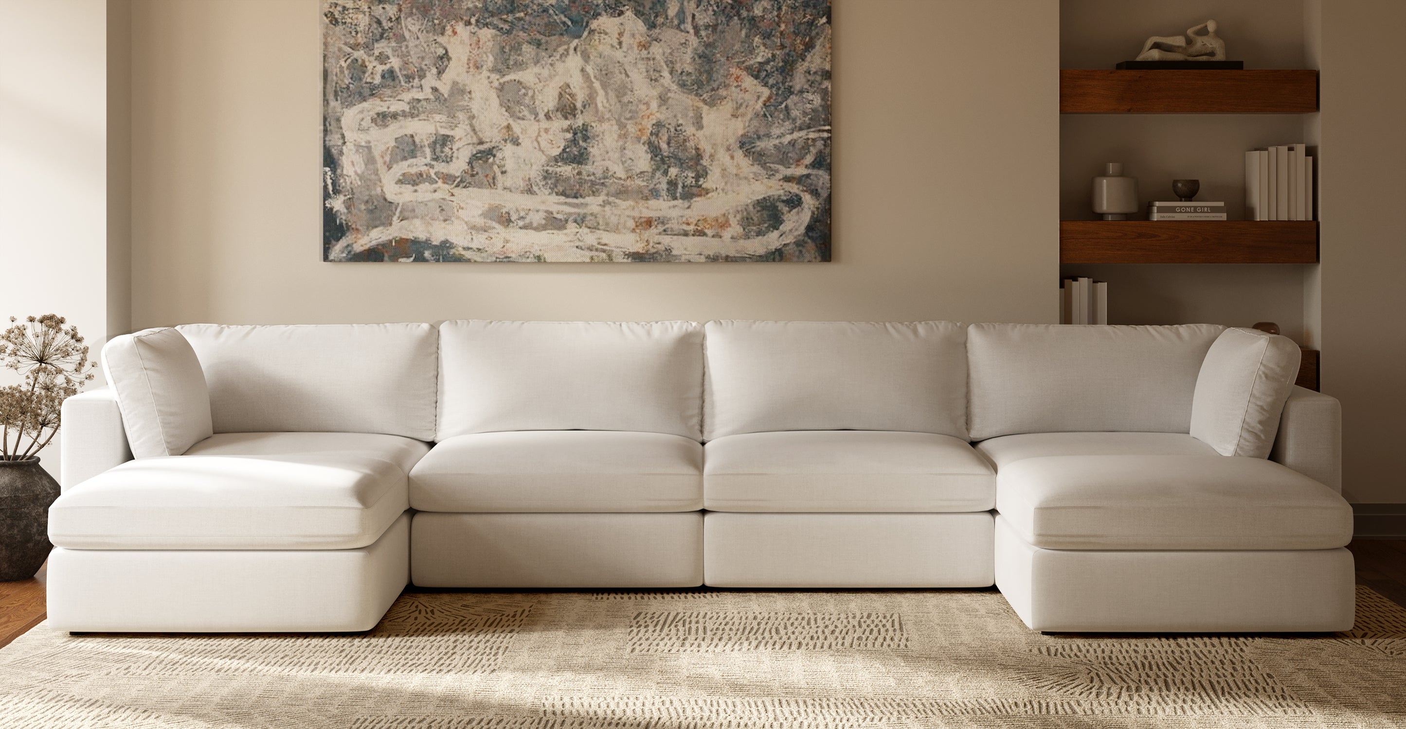 6-Seat Vari Modular Double Chaise Sectional