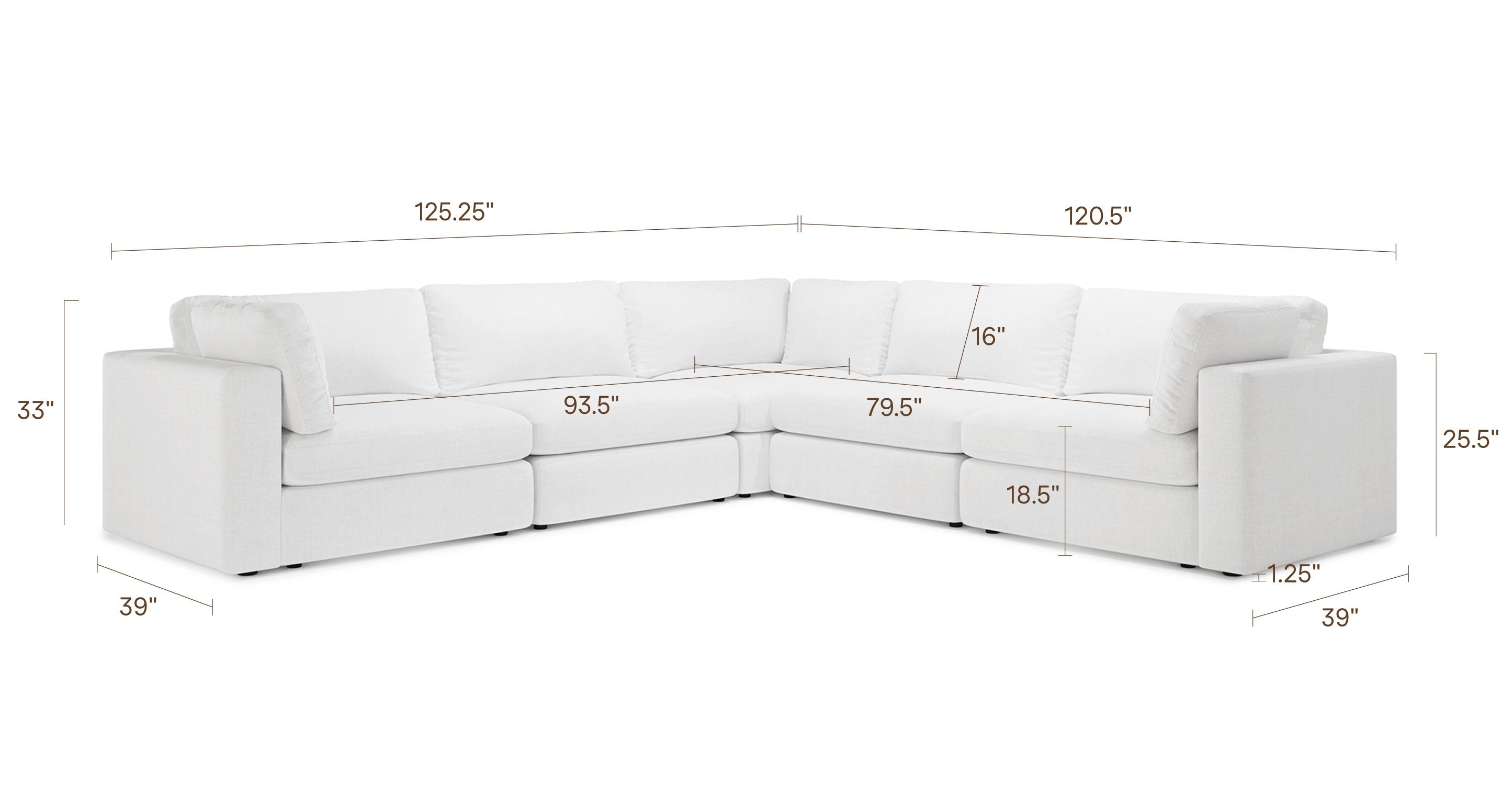 5-Seat Vari Modular Corner Sectional