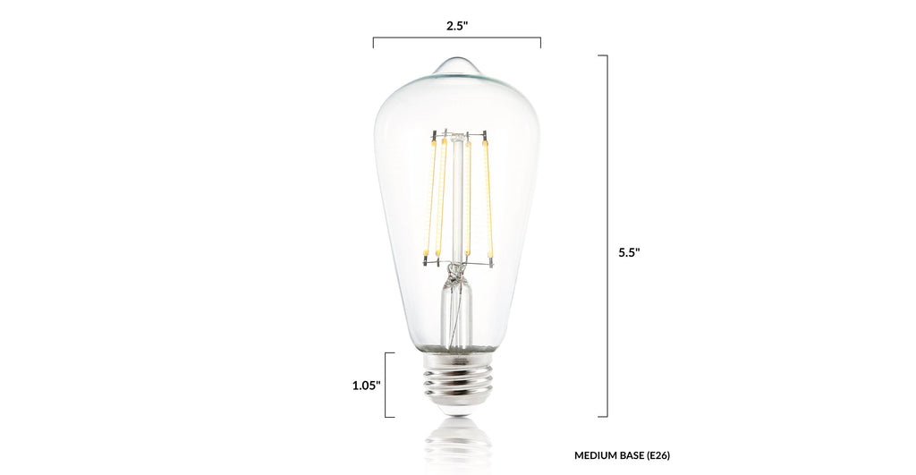 Aquella ST21 Shape LED Filament Light Bulb