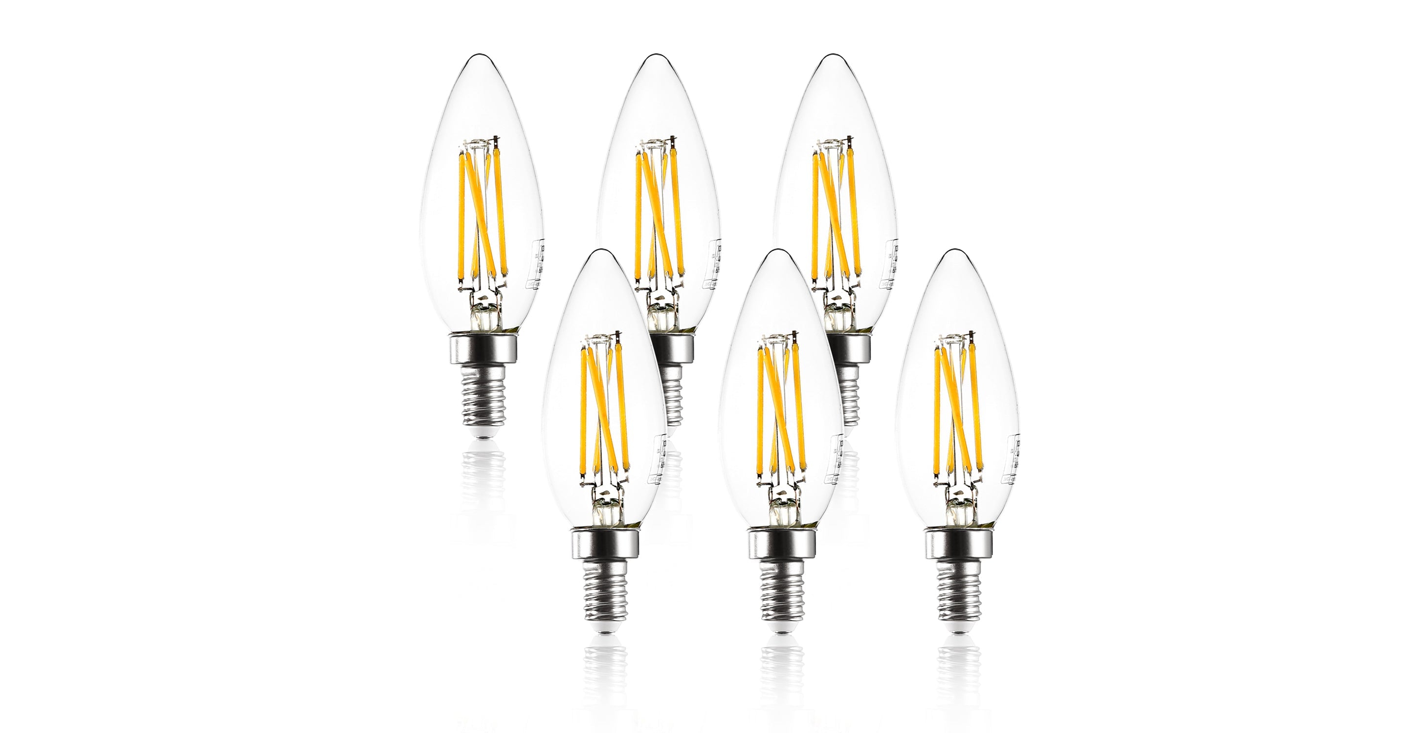 Arden C32 Clear LED Filament Light Bulbs