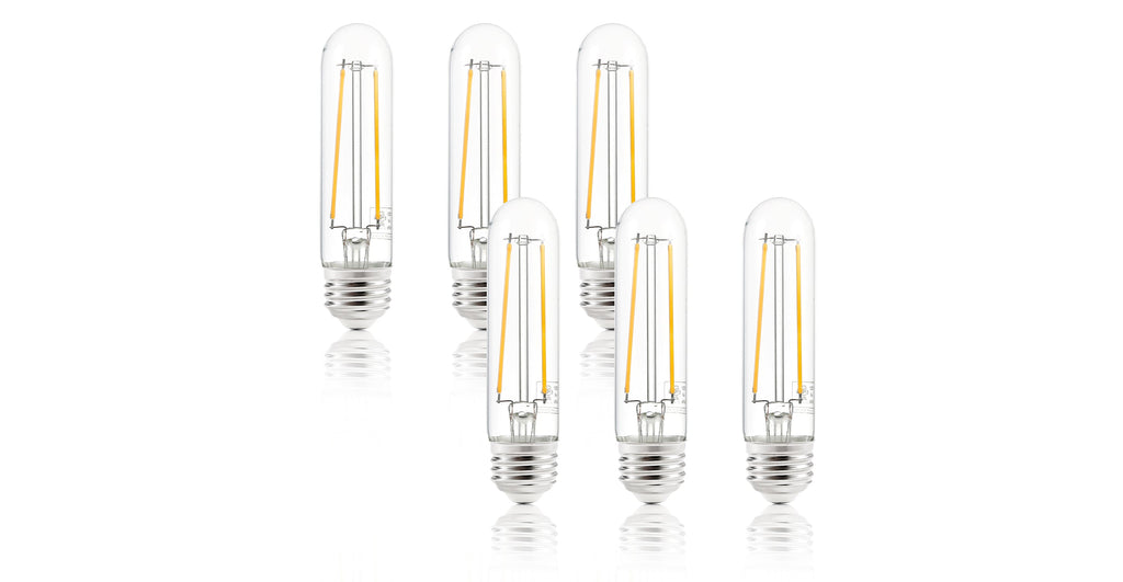 Sovana T10 / 4.9 Clear LED Filament Light Bulbs