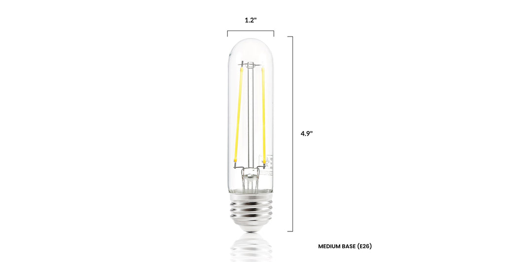 Sovana T10 / 4.9 Clear LED Filament Light Bulbs
