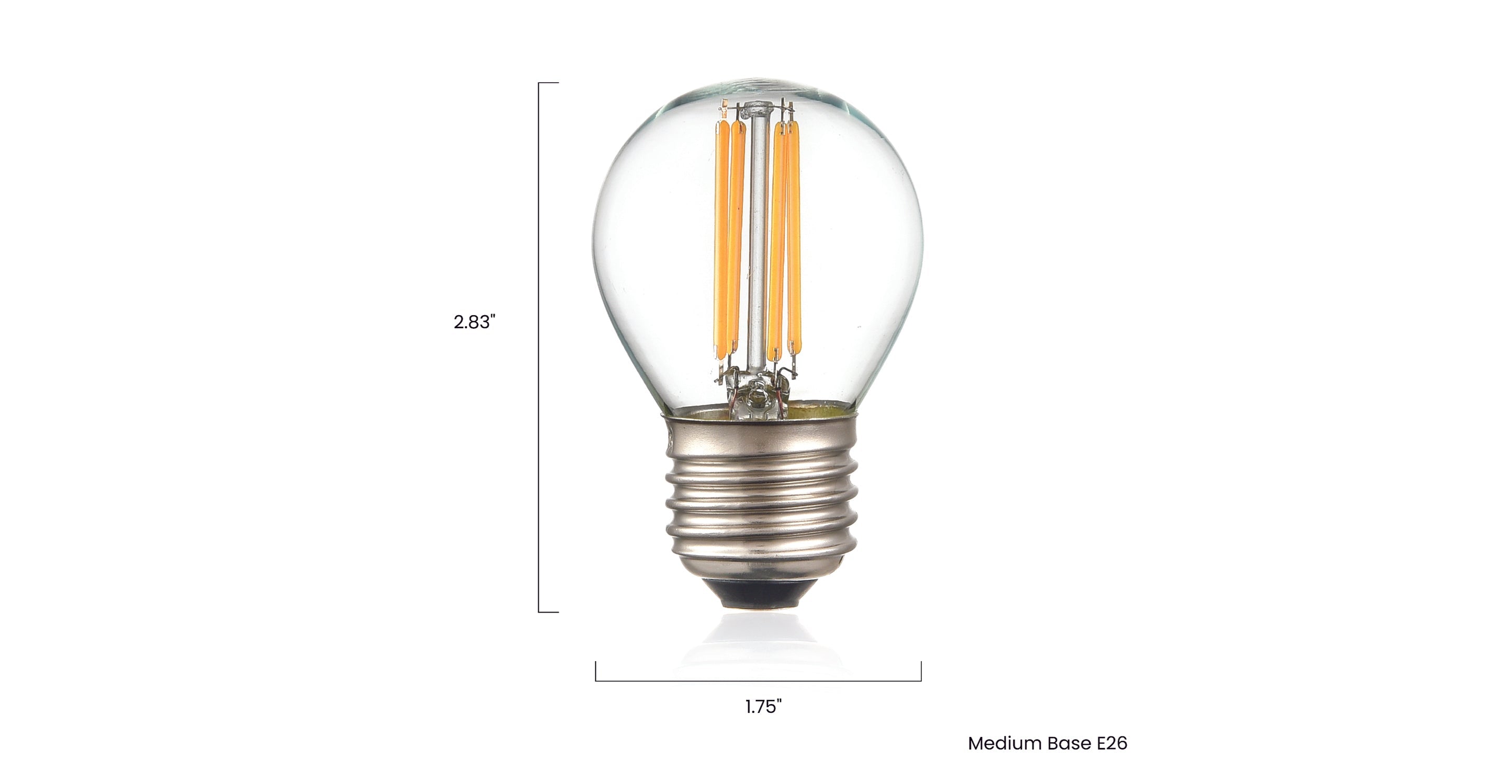 Klur G45 Shape LED Filament Light Bulb