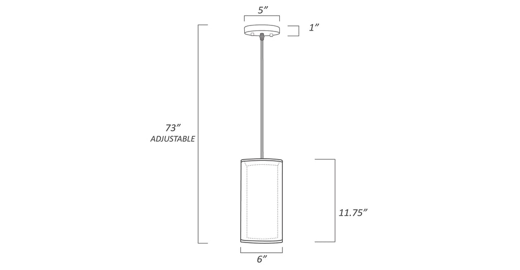 Medio White Inner Pendant