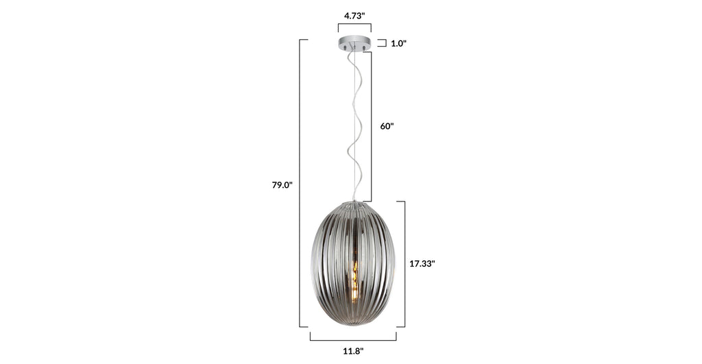 Opal 12 Glass Pendant Light