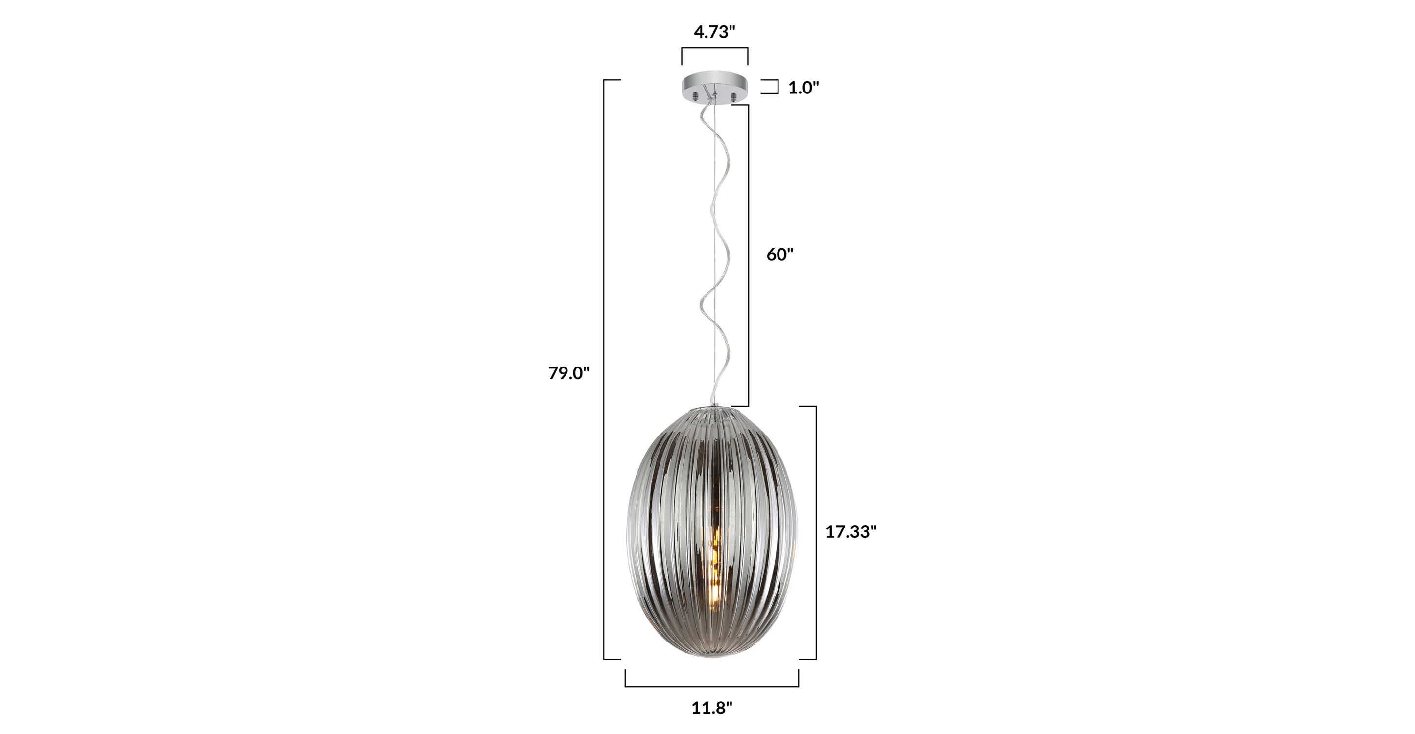 Opal 12 Glass Pendant Light