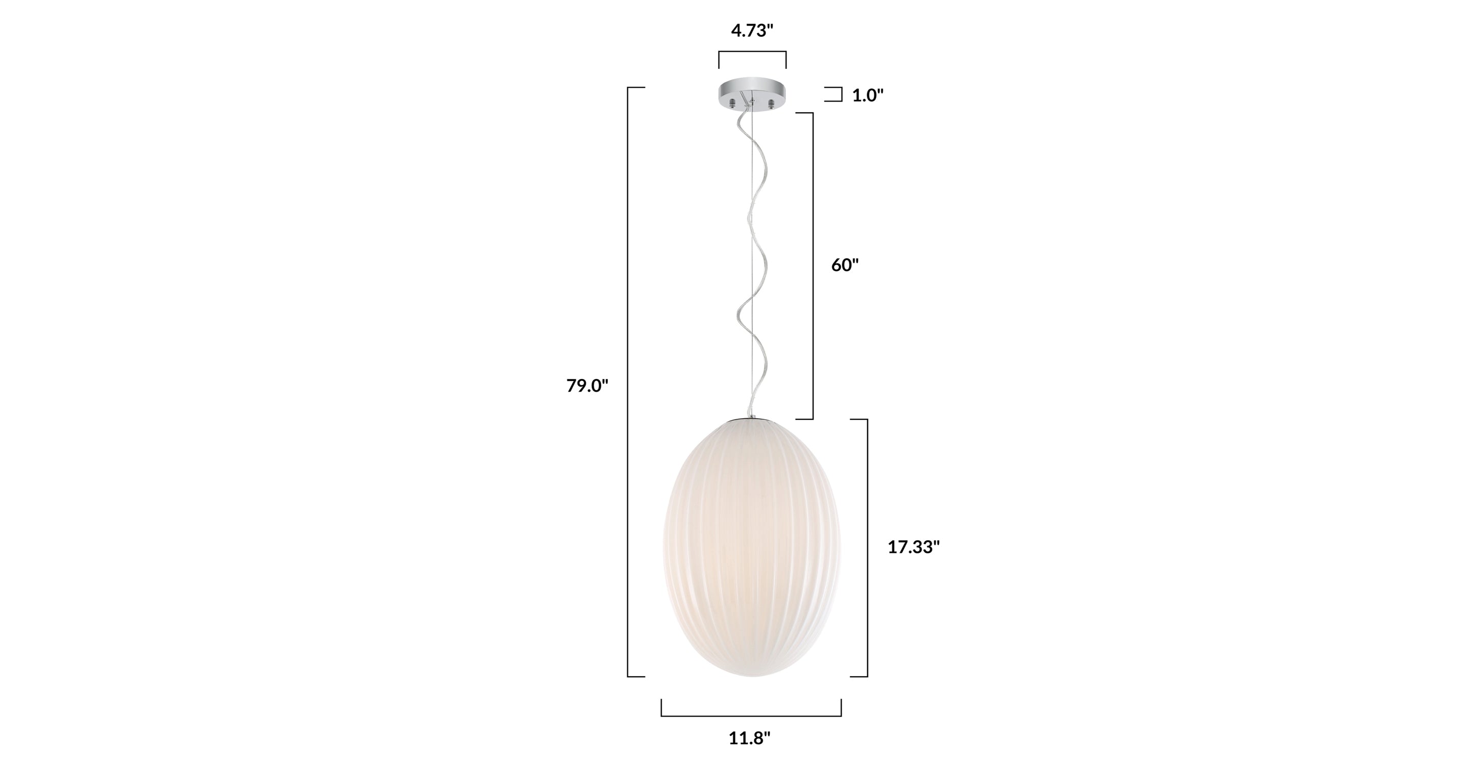 Opal 12 Glass Pendant Light