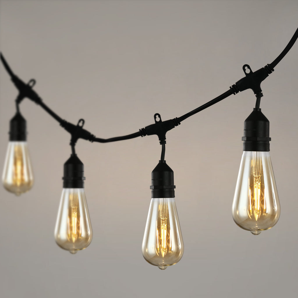Holland ST21 Amber LED Vintage Filament Light Bulb