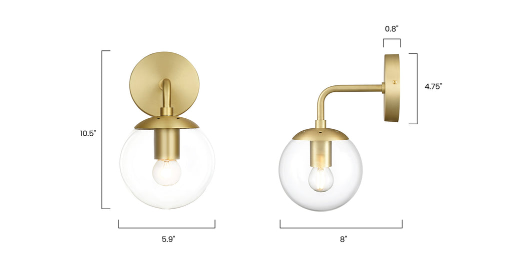 Zeno Globe Wall Sconce