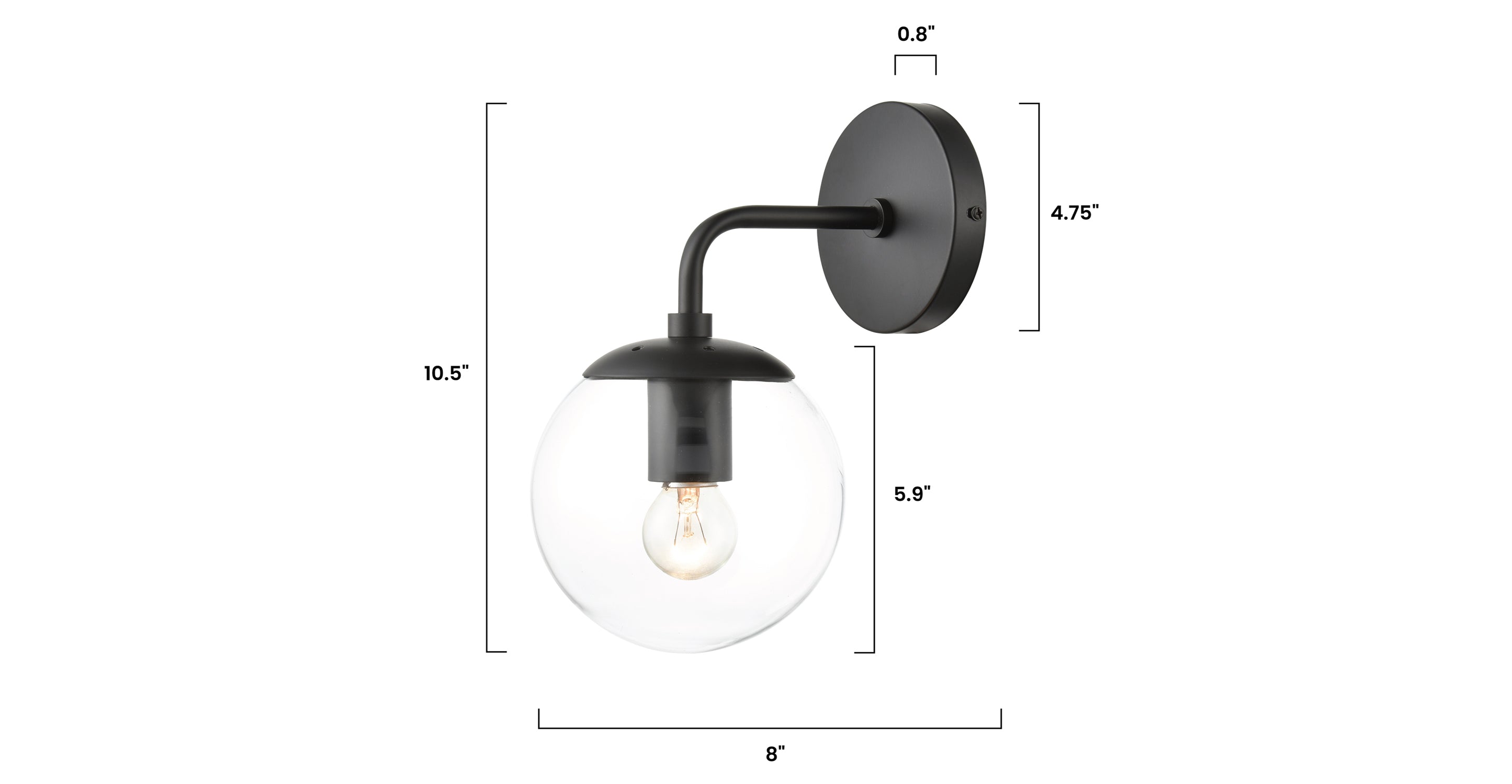 Zeno Globe Wall Sconce