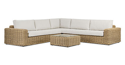 Puglia 115 Corner Sectional Set with Coffee Table