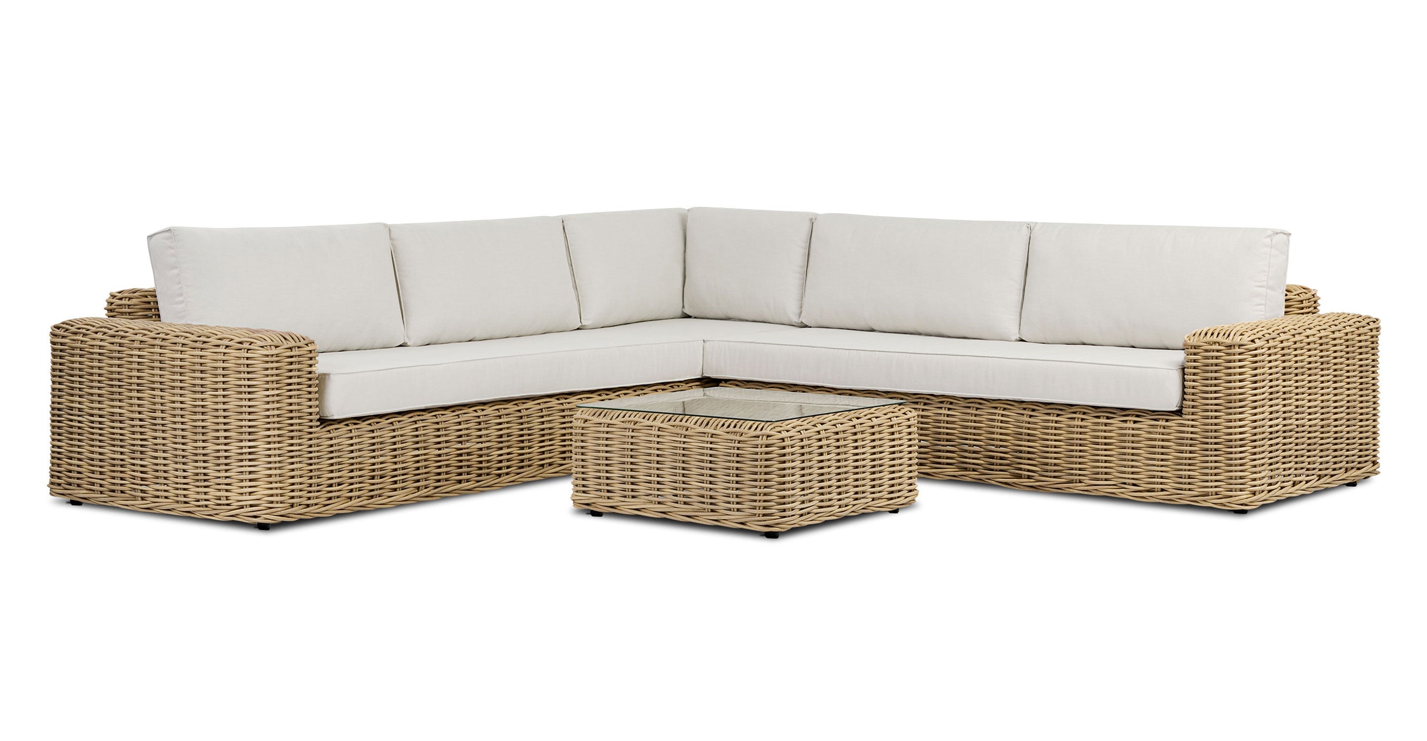 Puglia 115 Corner Sectional Set with Coffee Table