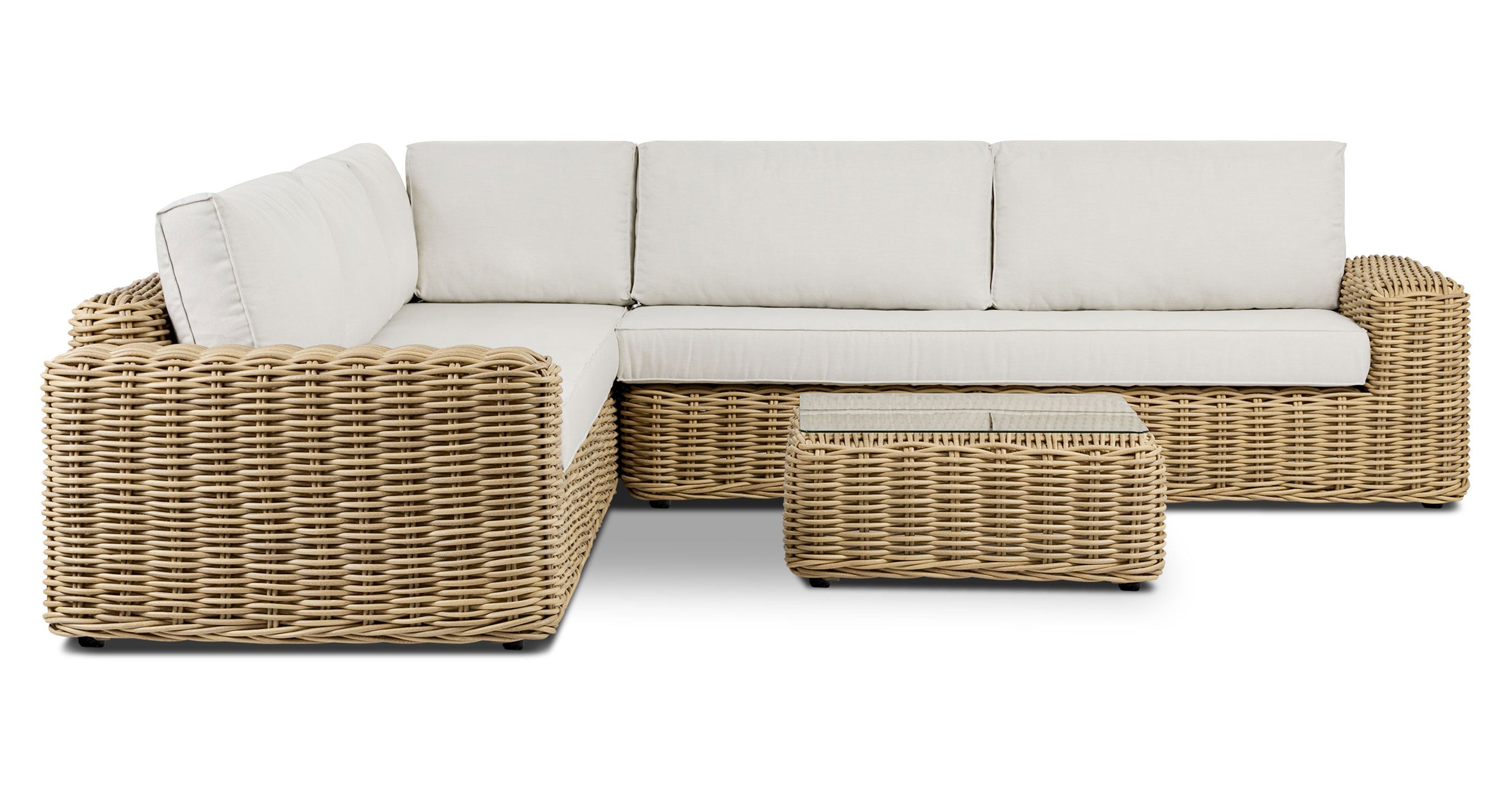Puglia 115 Corner Sectional Set with Coffee Table