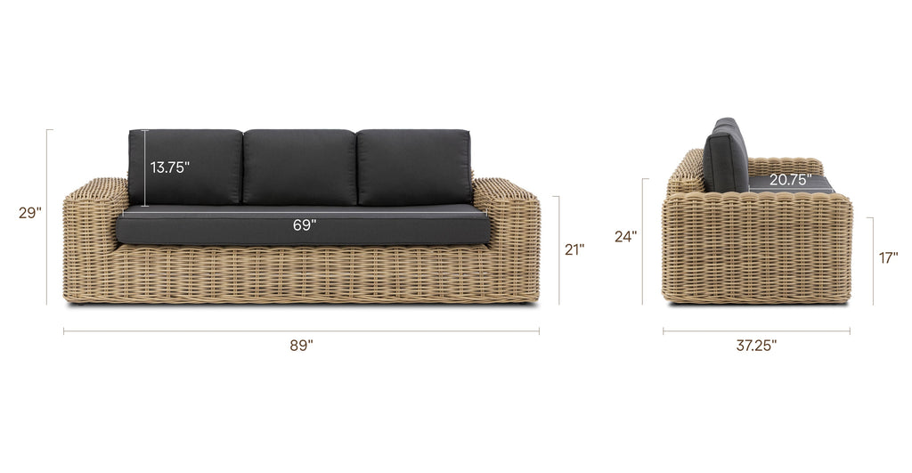 Puglia 3 Seat Sofa