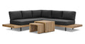 Lobos Outdoor Corner Sectional with Coffee Table