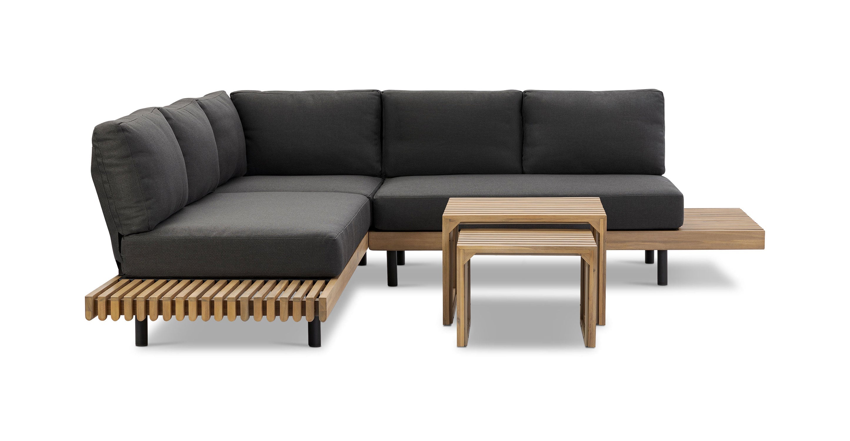 Lobos Outdoor Corner Sectional with Coffee Table