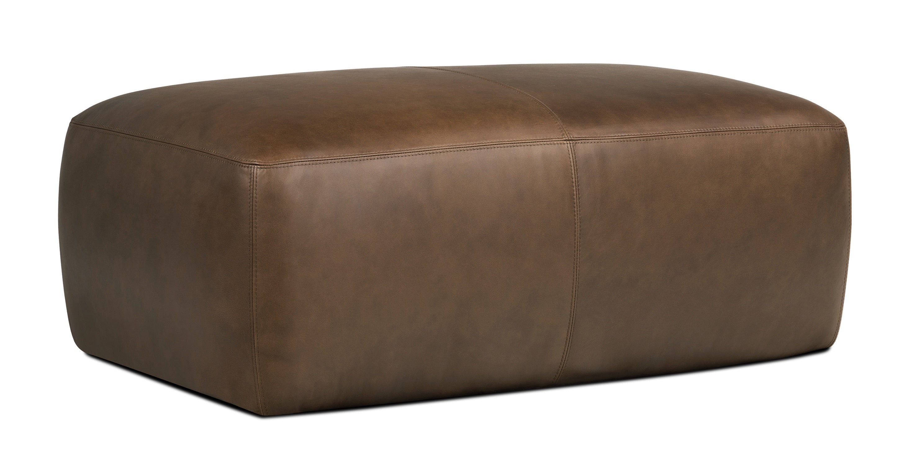 Denver Leather Ottoman