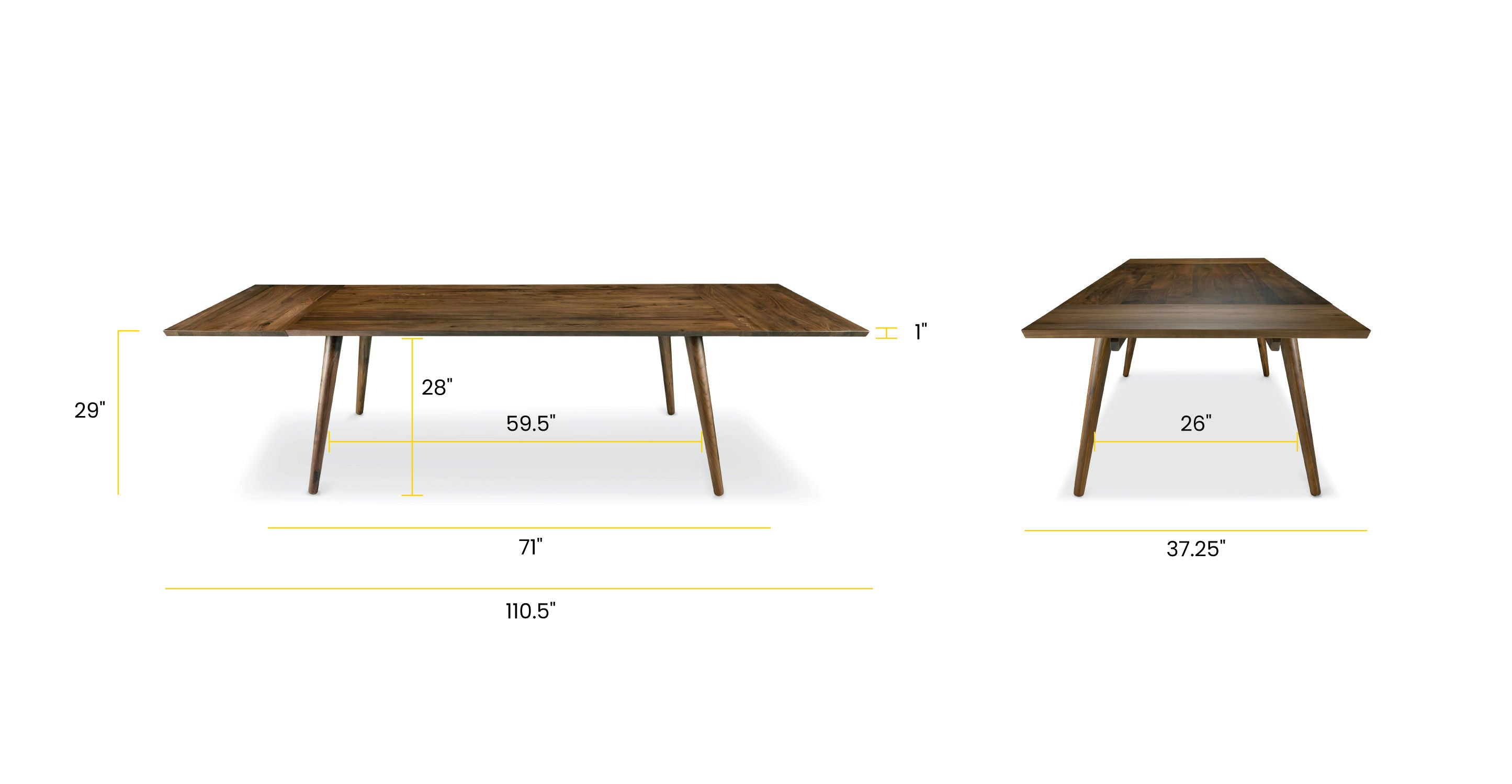 Cleo Extension Dining Table  (71-110)