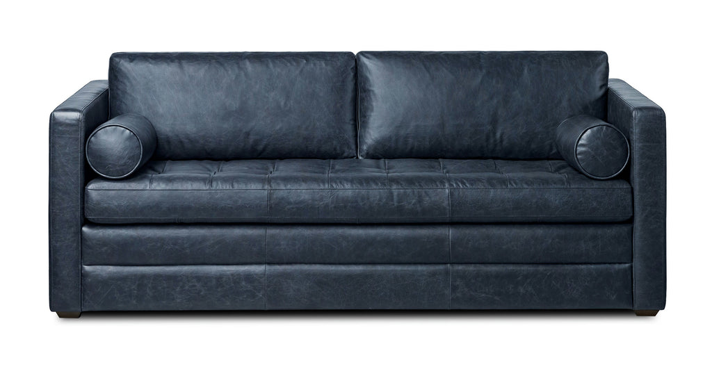 Napa 82 Leather Pull-Out Convertible Sleeper Sofa