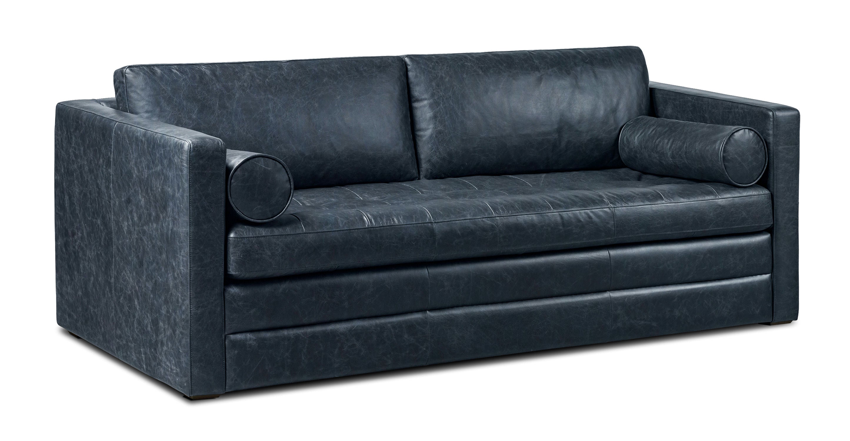 Napa 82 Leather Pull-Out Convertible Sleeper Sofa